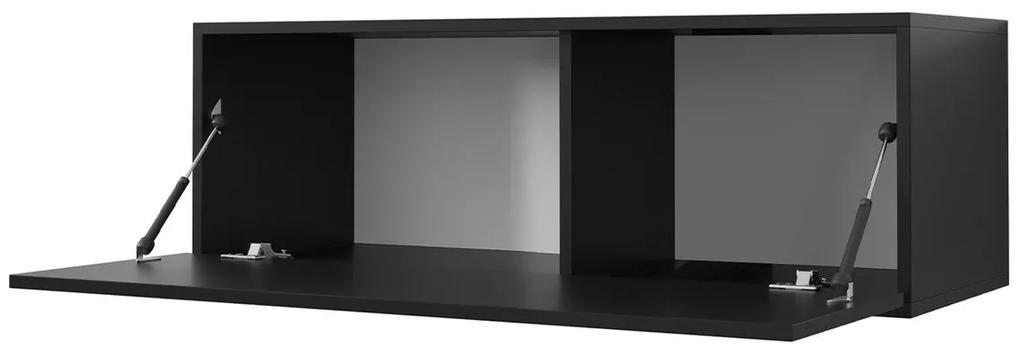 Σετ επίπλων Hartford H104, Μαύρο, Με πρόσθετο εξοπλισμό, Ξεχωριστά μέρη, Με τραπέζι τηλεόρασης, 250x40cm, 63 kg | Epipla1.gr