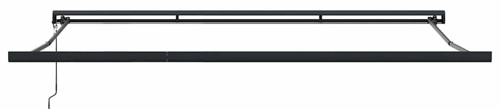 vidaXL Τέντα Πτυσσόμενη Μπλε και Λευκή 4 x 3 μ. Ύφασμα και Αλουμίνιο