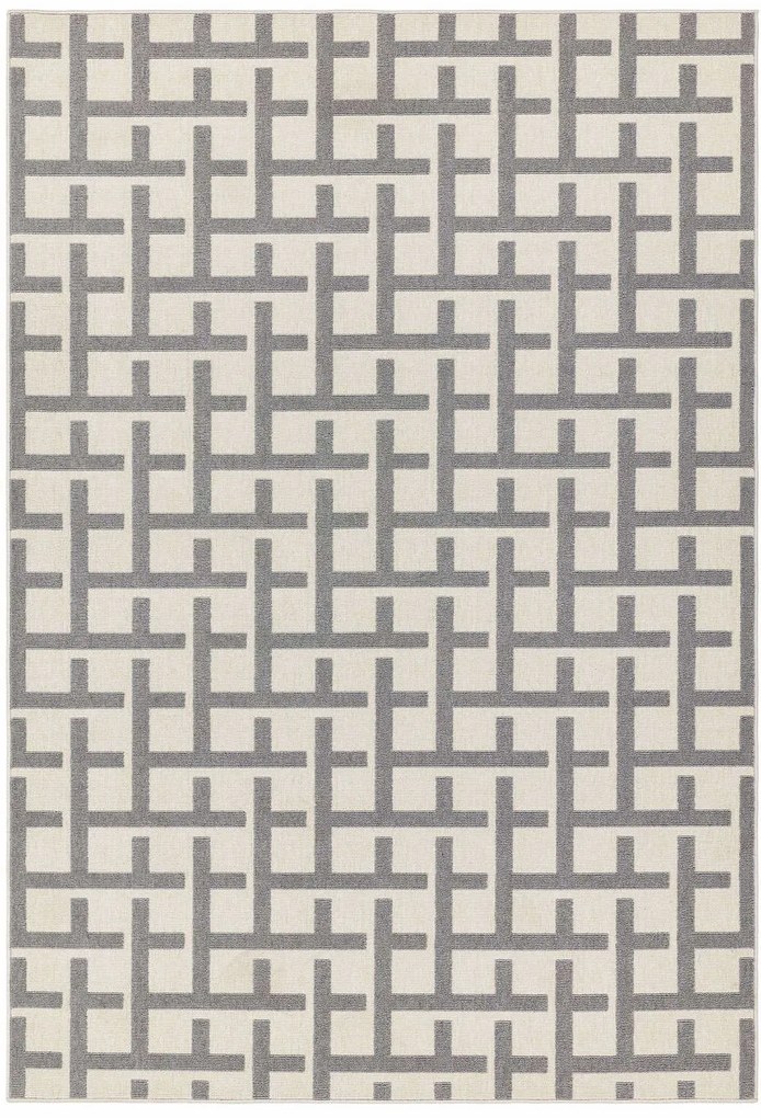 Χαλί Antibes Grid White-Grey Asiatic London 160X230cm