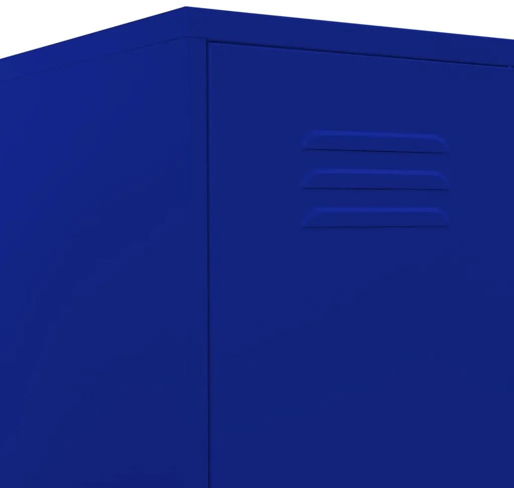 vidaXL Φοριαμός Ναυτικό Μπλε 35 x 46 x 180 εκ. από Ατσάλι