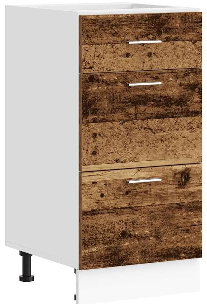 vidaXL Κάτω ντουλάπι Lyon Παλιό ξύλο 40x46x81,5 cm Κατασκευασμένο ξύλο