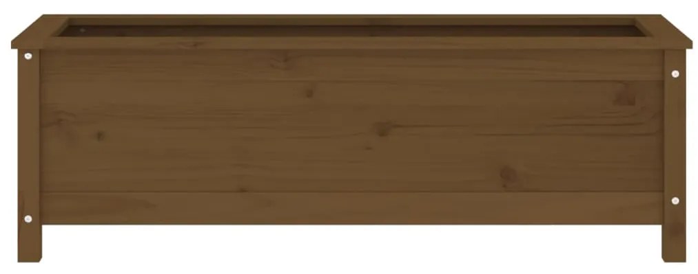 vidaXL Ζαρντινιέρα Υπερυψωμένη Μελί 119,5x40x39 εκ. από Μασίφ Πεύκο