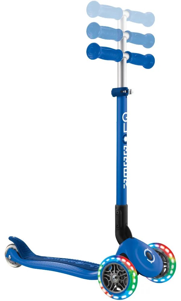 Globber Scooter Primo Foldable Lights Navy Blue
