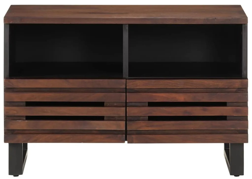 vidaXL Έπιπλο Τηλεόρασης Καφέ 70x34x46 εκ. Μασίφ Ξύλο Μάνγκο