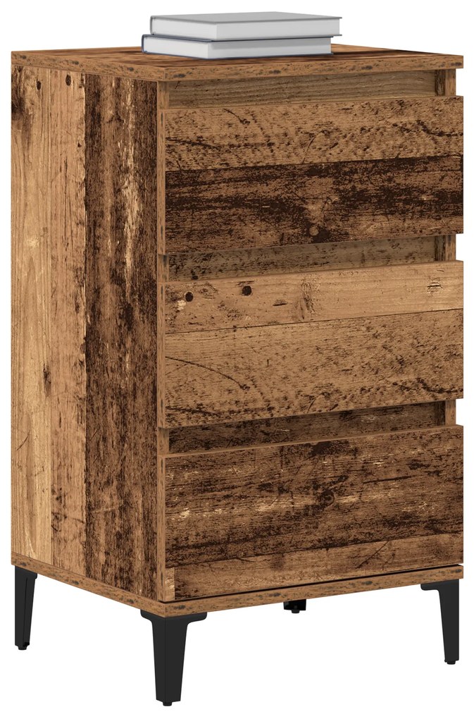 vidaXL Κομοδίνο Παλιού Ξύλου 40x35x70 cm Κατασκευασμένο Ξύλο