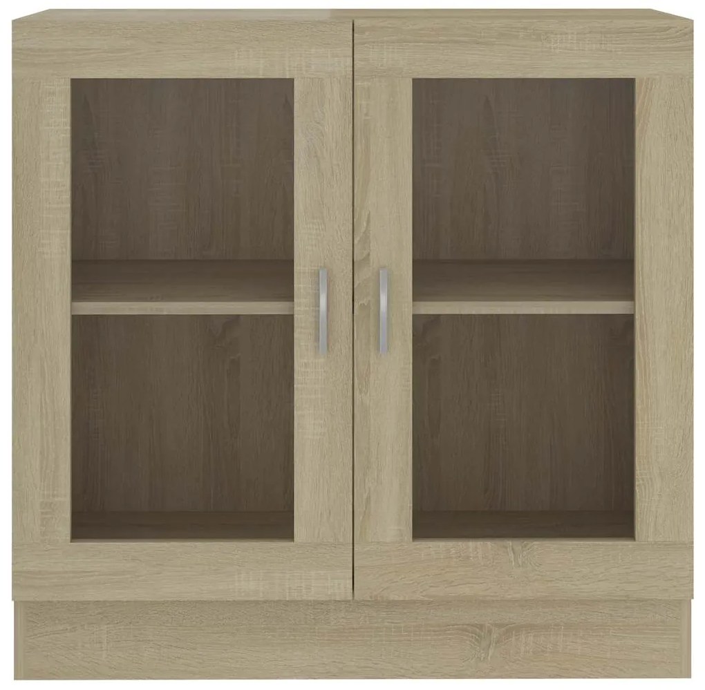 vidaXL Βιτρίνα Χρώμα Sonoma Δρυς 82,5 x 30,5 x 80 εκ. Επεξ. Ξύλο