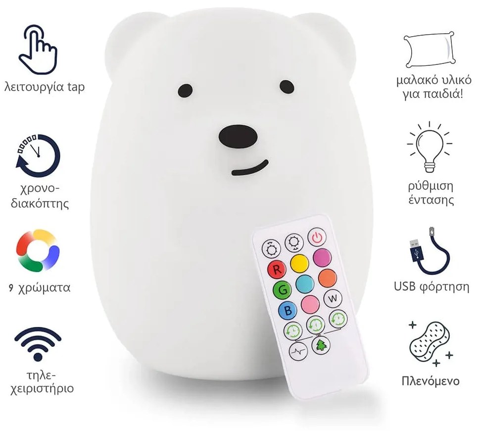 Unicorn mini light φορητό φωτιστικό νυκτός (ANG-219) - ANG-219 - ANG-219