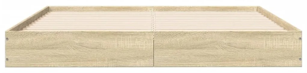 Πλαίσιο Κρεβατιού Χωρ. Στρώμα Sonoma Δρυς 120x190 εκ. Επ. Ξύλο - Καφέ