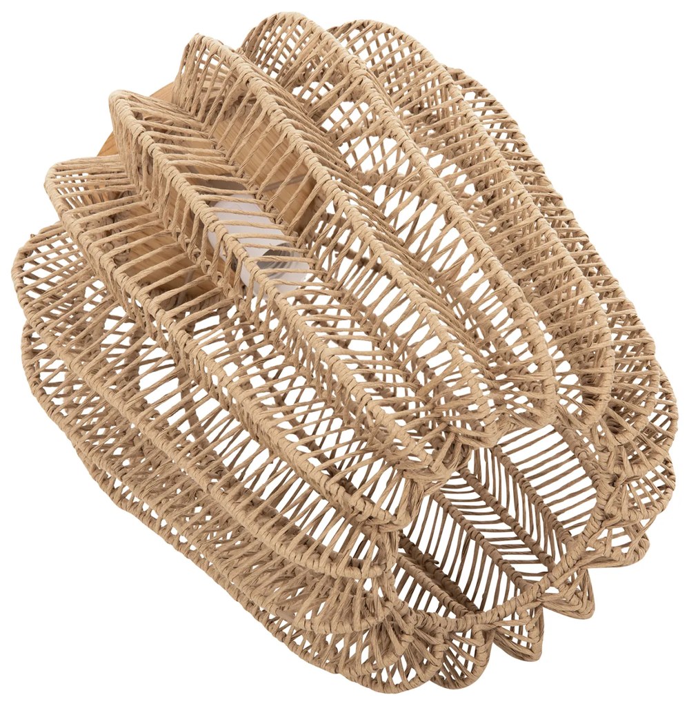 Επιτραπέζιο Φωτιστικό Μέταλλο Με Paper Rope Σε Φυσικό Φ29Χ34Υεκ.