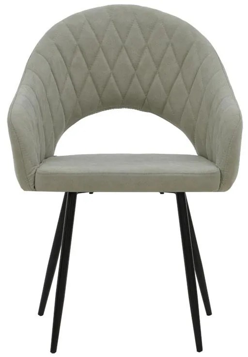 Καρέκλα - Πολυθρόνα Macie ύφασμα antique γκρι-μαύρο 58x50x85εκ 58x50x85 εκ.