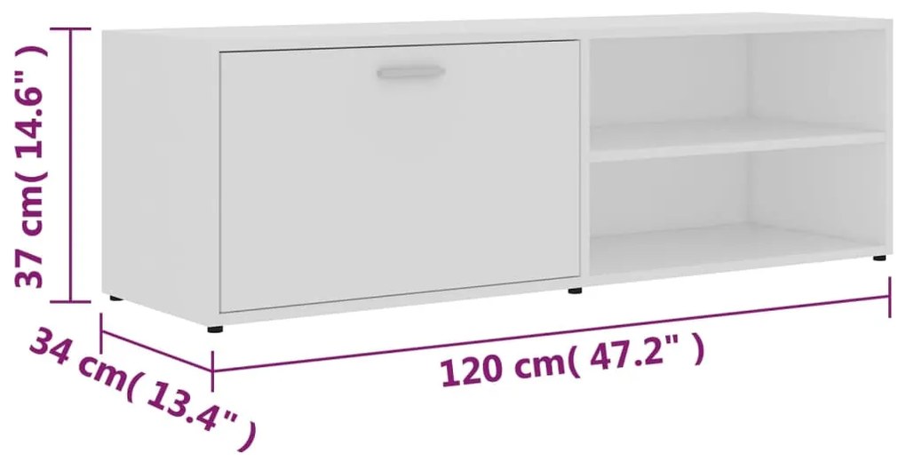 ΈΠΙΠΛΟ ΤΗΛΕΟΡΑΣΗΣ ΛΕΥΚΟ 120 X 34 X 37 ΕΚ. ΑΠΟ ΜΟΡΙΟΣΑΝΙΔΑ 801152