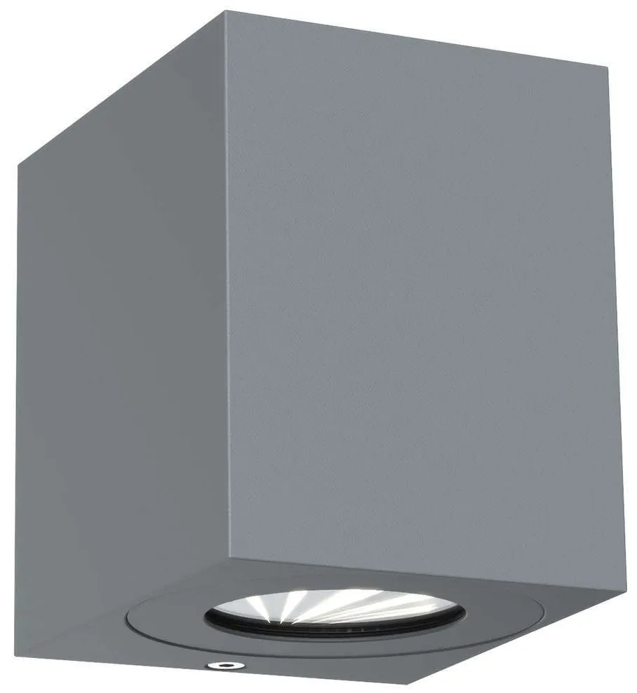 Φωτιστικό Τοίχου Canto Kubi 2 49711010 10x8,7x10,4 Led 500Lm 2x6W 2700K IP44 Grey Nordlux Αλουμίνιο