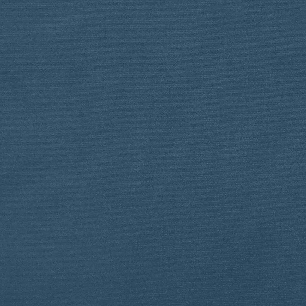 vidaXL Στρώμα με Pocket Springs Σκούρο Μπλε 80x210x20 εκ. Βελούδινο
