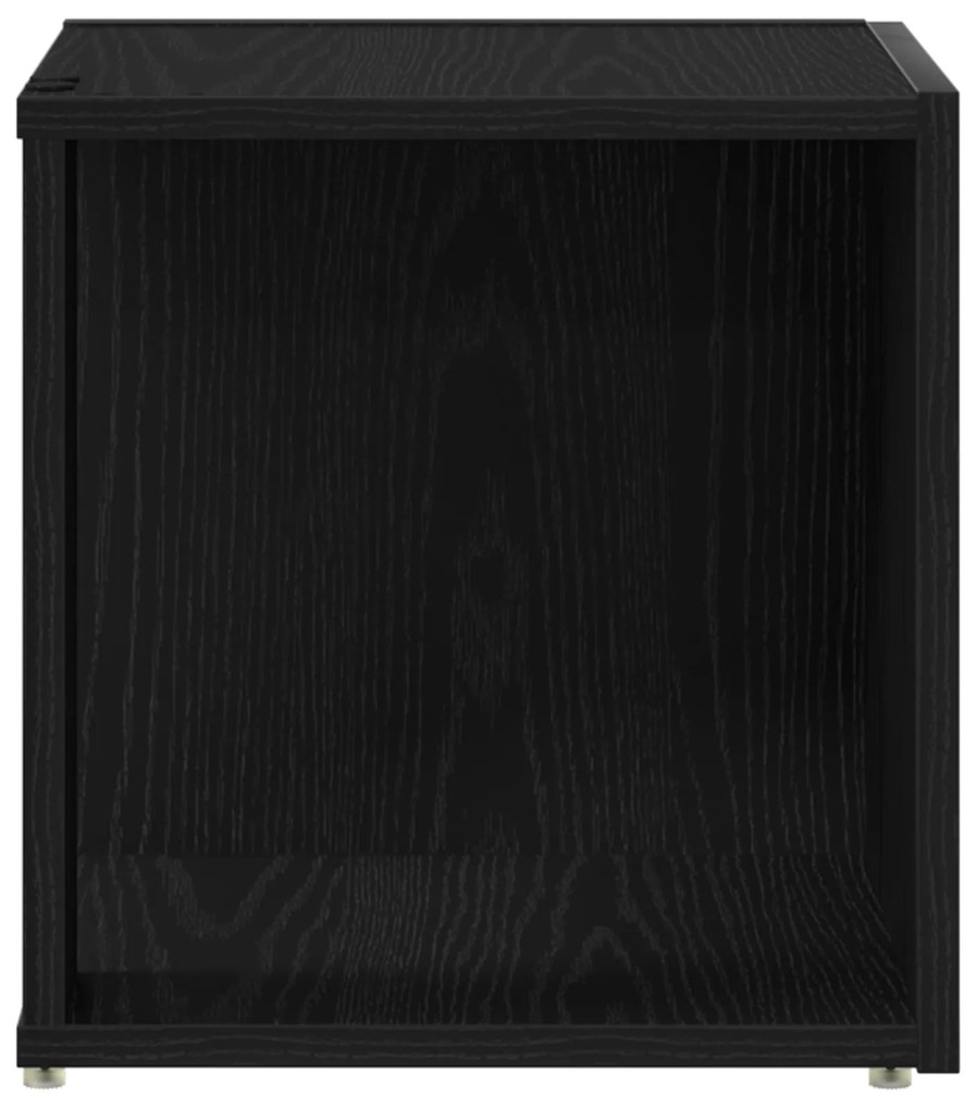 vidaXL Τραπέζι Μαύρη Δρυς 33x33x34,5 εκ. Κατασκευασμένο ξύλο