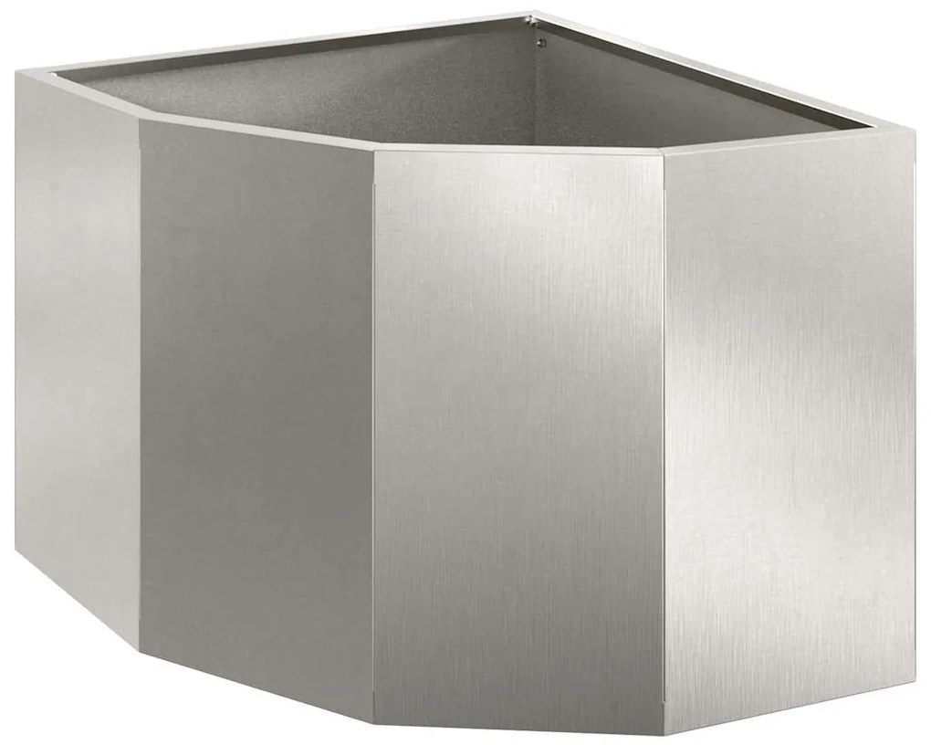 vidaXL Γωνιακό Ροδόδεντρο Ασημί 45 x 45 x 35 cm Ανοξείδωτο ατσάλι