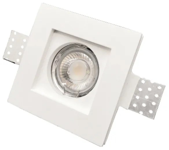 InLight Χωνευτό σποτ λευκό από γύψο 1XGU10 D:10cm (Χ0005)