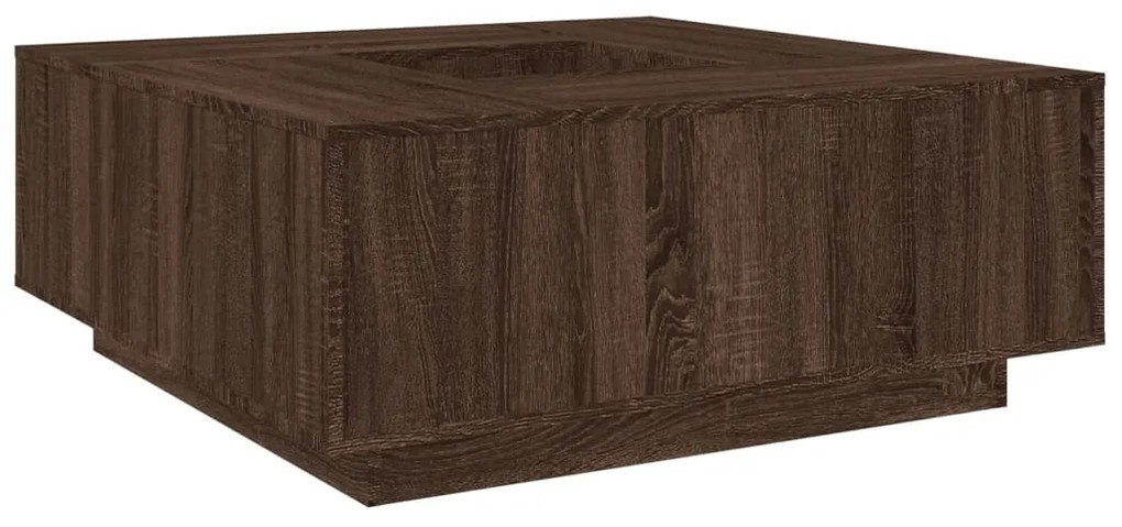 vidaXL Τραπεζάκι Σαλονιού Καφέ Δρυς 100x100x40 εκ. Επεξεργασμένο Ξύλο