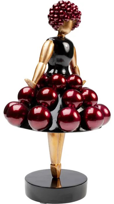 Διακοσμητικό Επιτραπέζιο Primaballerina Κόκκινο/Μαύρο 19,2x19,2x35,3 εκ. - Μαύρο