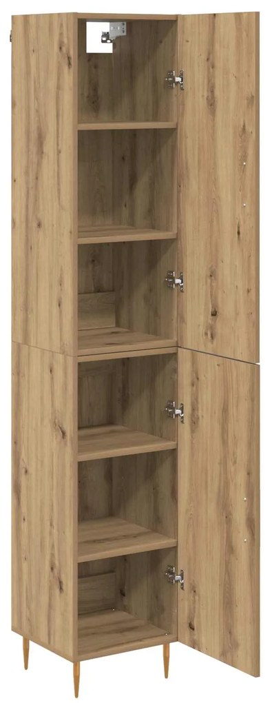 vidaXL Highboard 2 pcs Artisan Oak Επεξεργασμένο ξύλο