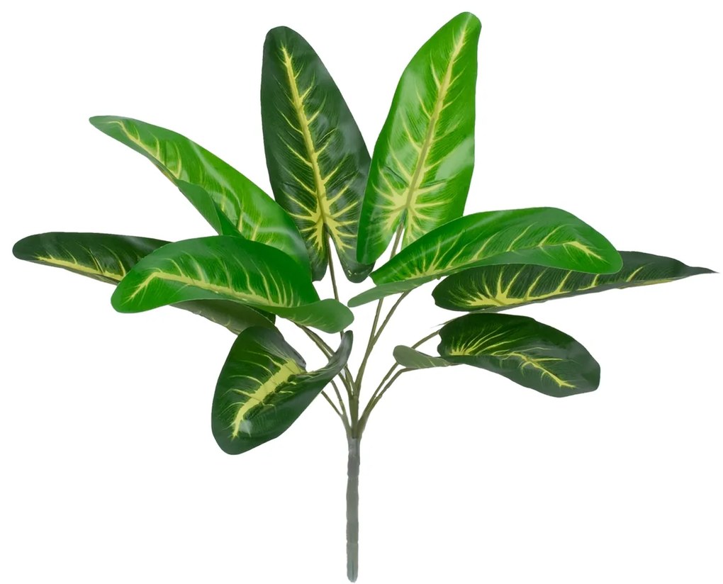 BUMP CANE 78227 Τεχνητό Φυτό Βουβόχορτο - Μπουκέτο Διακοσμητικών Φυτών - Κλαδιών με Φύλλωμα Πράσινο Υ36cm