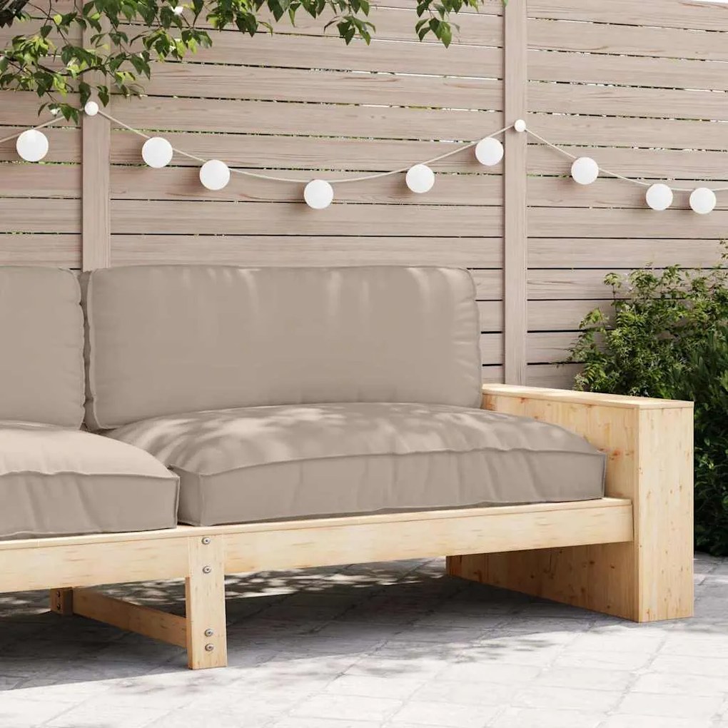 vidaXL Μαξιλάρι παλέτας για κάθισμα Taupe 120 x 80 x 12 cm