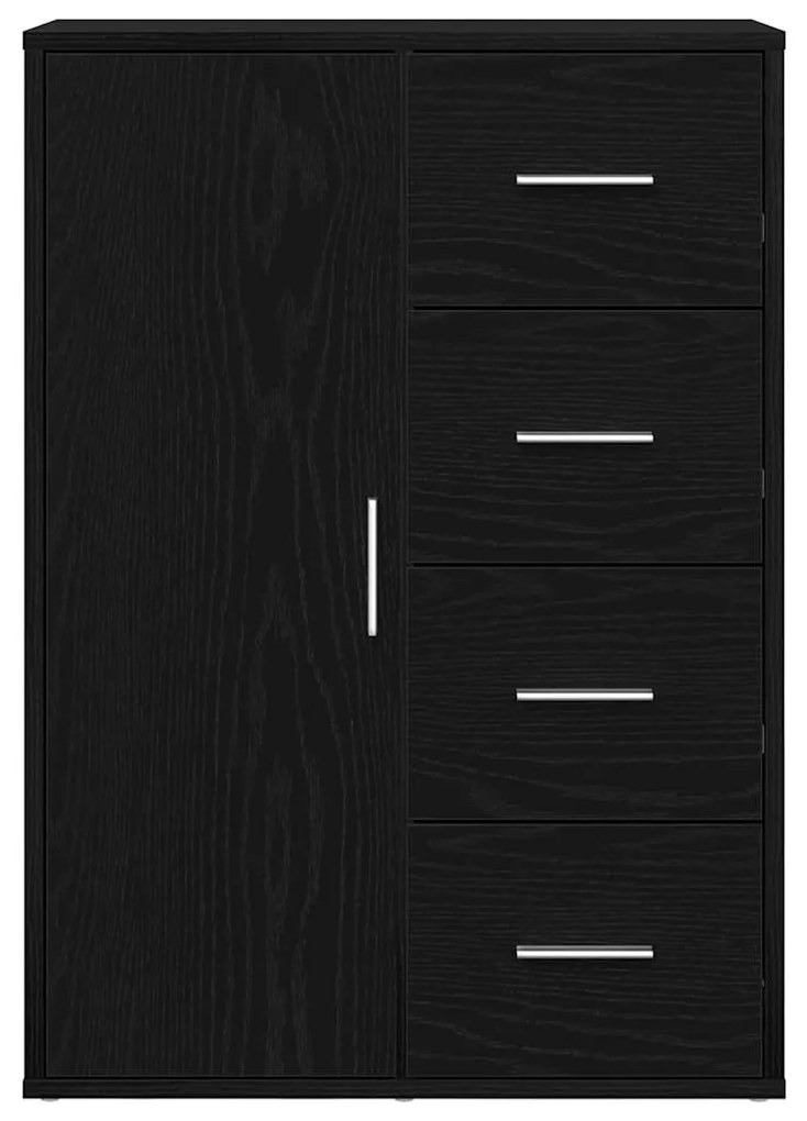 vidaXL Πλαϊνό γραφείο Μαύρη Οξυά 60 x 31 x 84 εκ. Επεξεργασμένο ξύλο