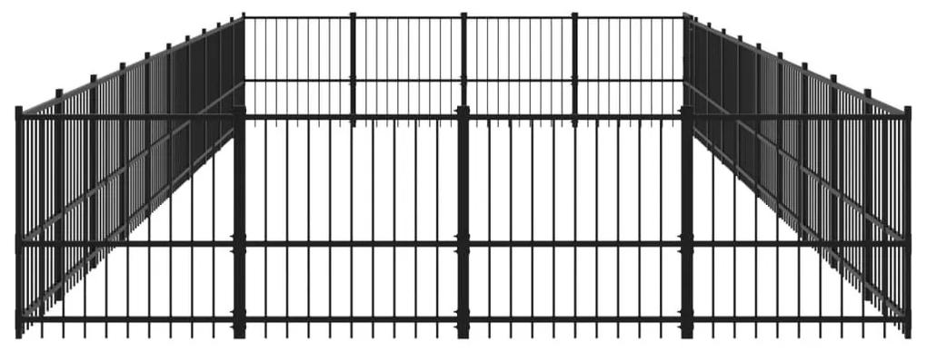 Κλουβί Σκύλου Εξωτερικού Χώρου 37,64 μ² από Ατσάλι - Μαύρο