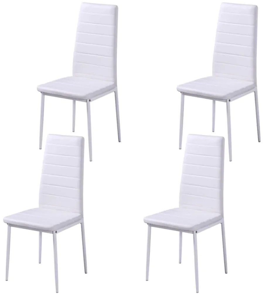 vidaXL Σετ Τραπεζαρίας Πέντε Τεμαχίων Μαύρο/Άσπρο