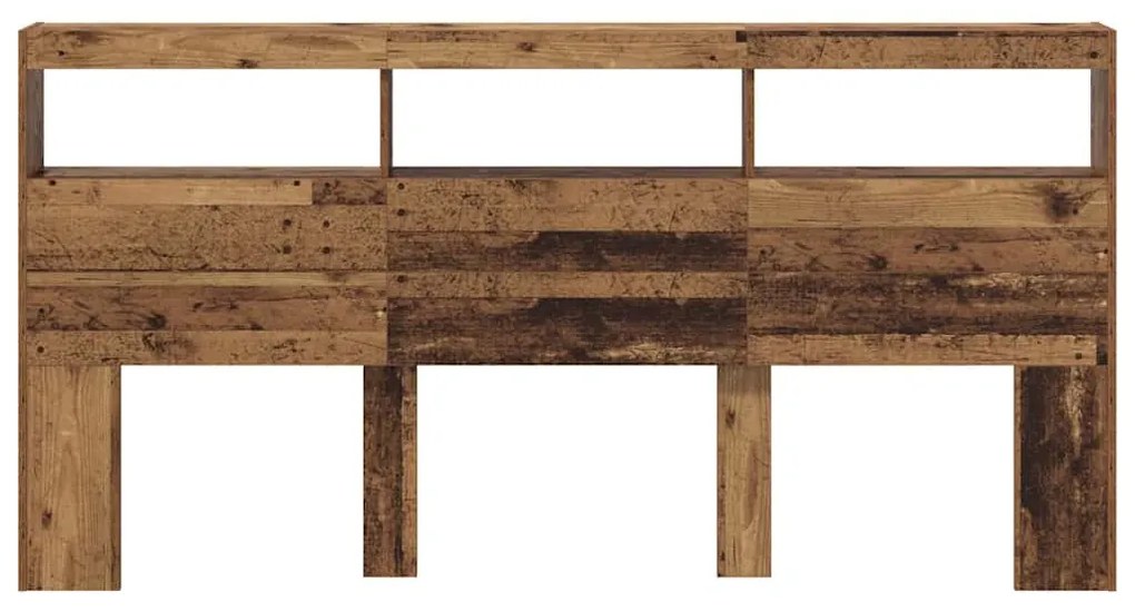 vidaXL Κεφαλάρι Παλιό Ξύλο 200 x 17 x 102 cm Επεξεργασμένο ξύλο