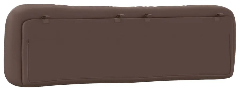 vidaXL Μαξιλάρι για Κεφαλάρι Hvar Καφέ 180 εκ. από Συνθετικό Δέρμα