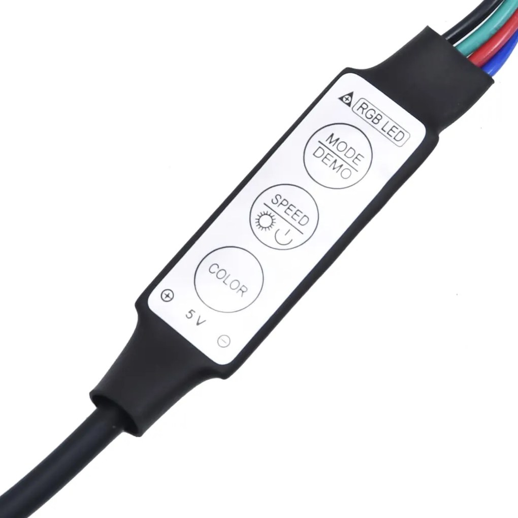 Έπιπλο Τηλεόρασης με LED Μαύρο 140 x 36,5 x 40 εκ. 804365