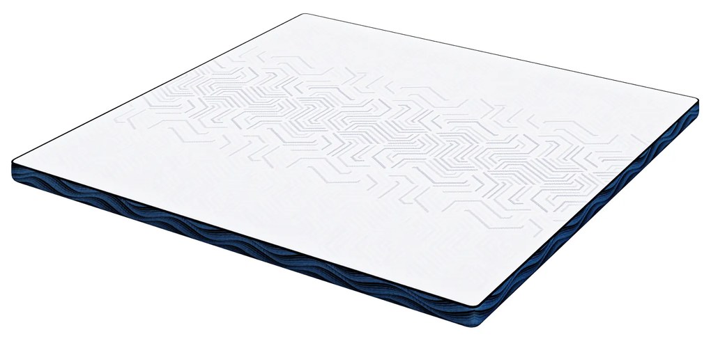 vidaXL Στρώματα Λευκό και Μπλε 200 x 200 cm