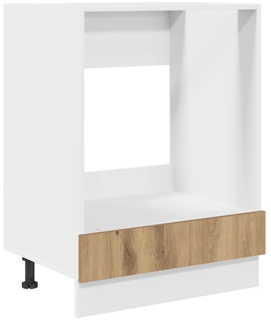 vidaXL Ντουλάπι Φούρνας - Δρυς, 60x46x81.5 εκ, Επεξεργασμένο Ξύλο