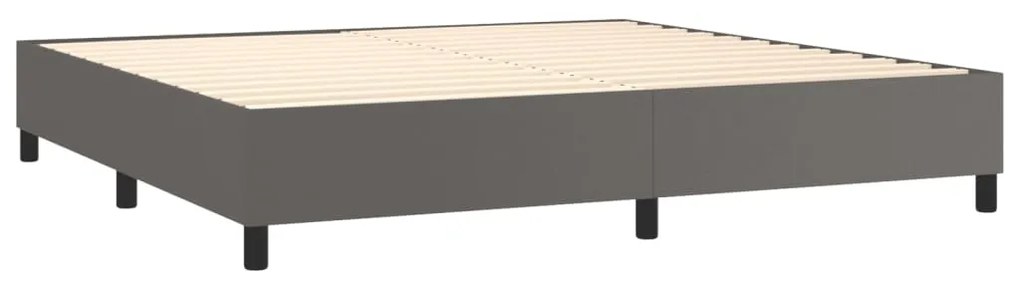 ΚΡΕΒΑΤΙ BOXSPRING ΜΕ ΣΤΡΩΜΑ ΓΚΡΙ 200X200 ΕΚ. ΣΥΝΘΕΤΙΚΟ ΔΕΡΜΑ 3137627