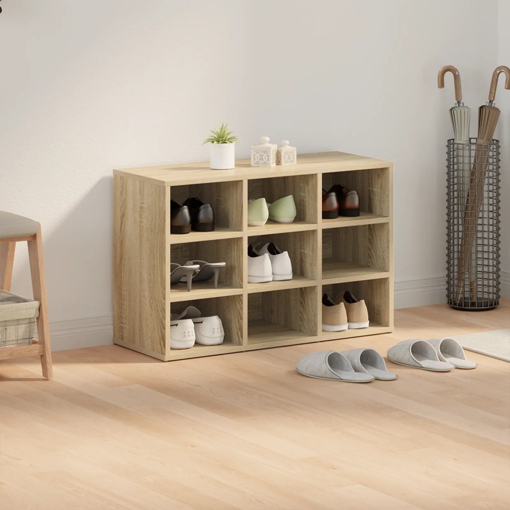 vidaXL Ντουλάπα Παπουτσιών Sonoma Δρυς 103x30x51 εκ Επεξεργασμένο ξύλο