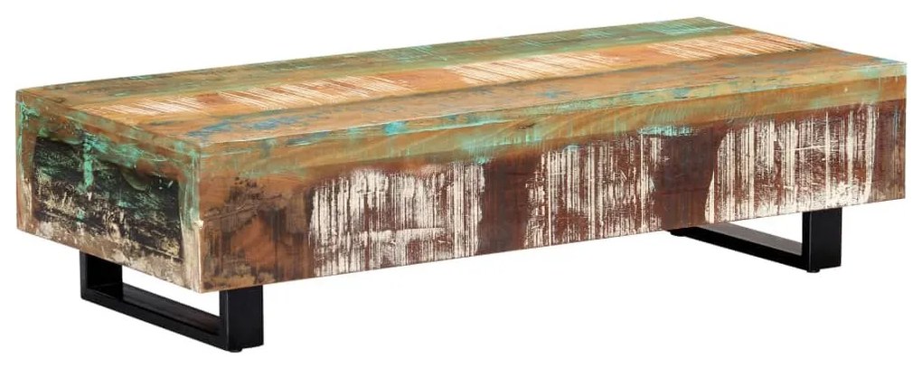 Τραπεζάκι Σαλονιού 120 x 50 x 30 εκ. Ανακυκλωμένο Ξύλο/Ατσάλι - Καφέ