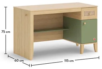 Παιδικό γραφείο LOOF LO-1102-1104 USB CHARGING Cilek