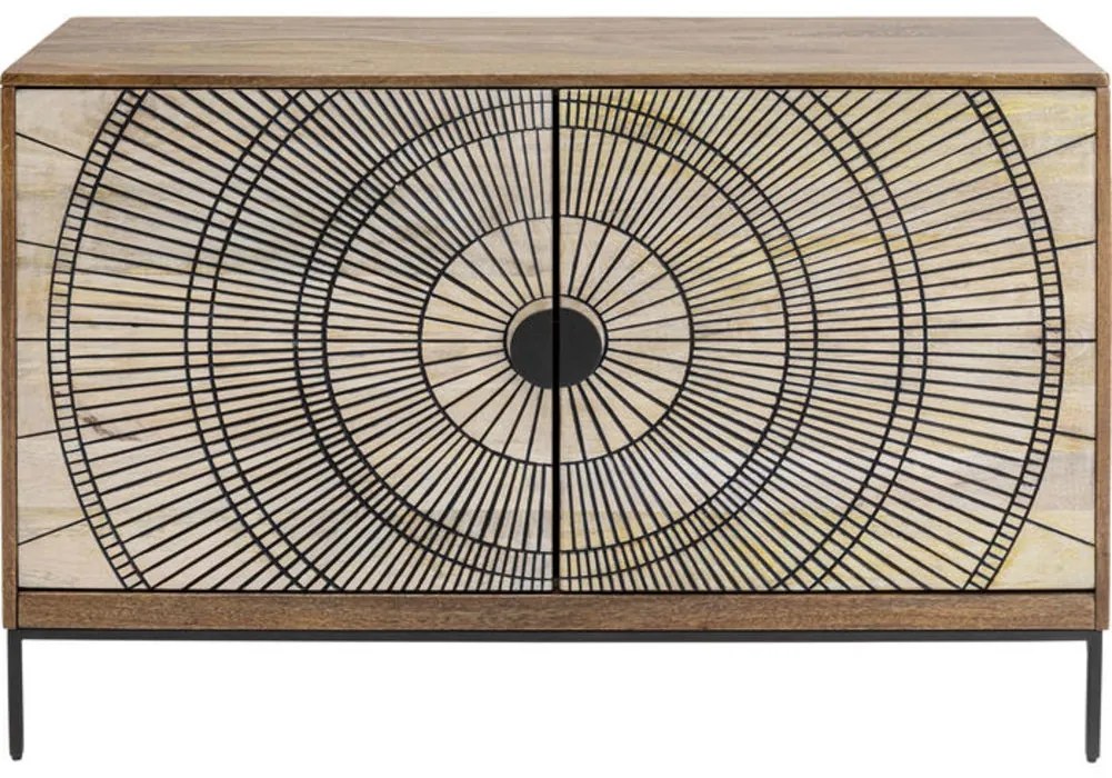 Μπουφές Eye Of The Tiger Ξύλο  Καφέ-Μπεζ  115x40x78εκ - Καφέ