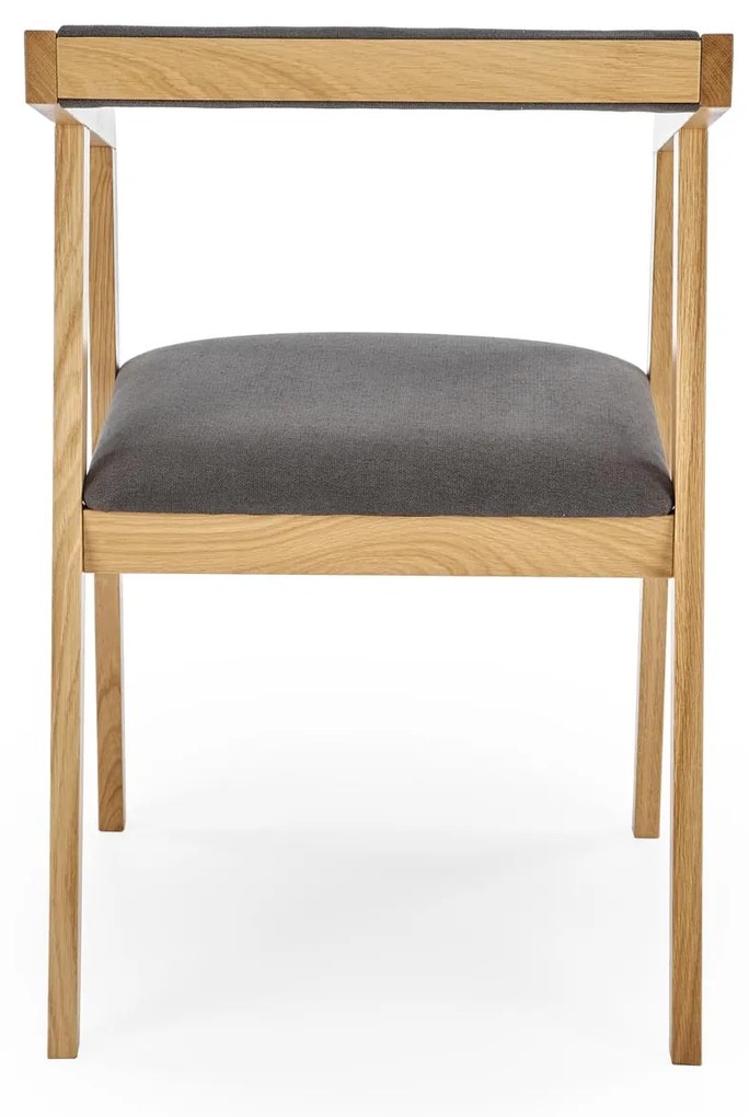 AZUL 2 chair, natural oak / grey