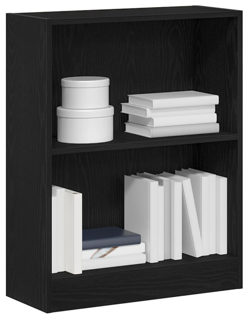 vidaXL Βιβλιοθήκη Μαύρη 60x24x76 εκ Επεξεργασμένο Ξύλο