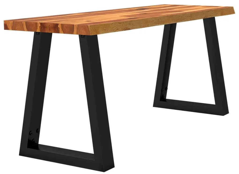 vidaXL Πάγκος με Τεχνοτροπία Live Edge 110 εκ. από Μασίφ Ξύλο Ακακίας