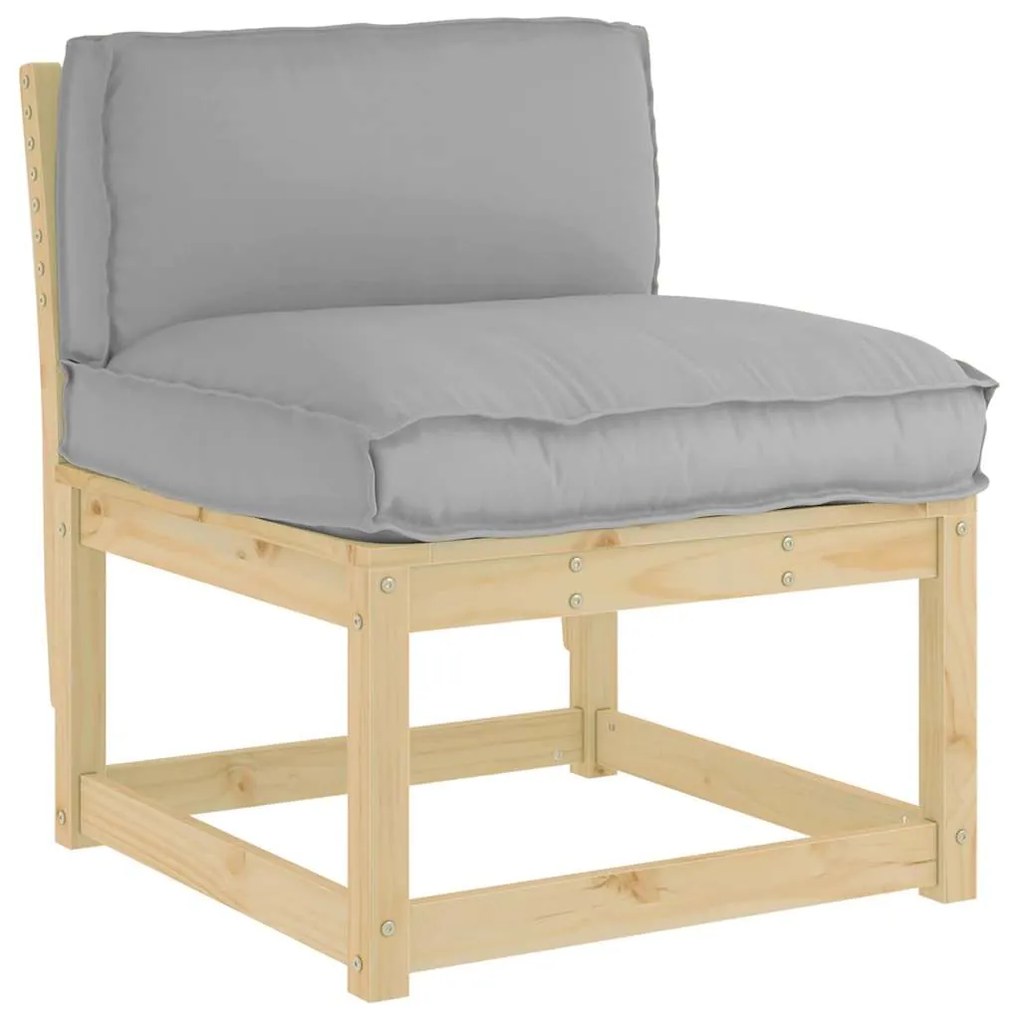 vidaXL Μαξιλάρι παλέτας για πλάτη Γκρι 80 x 40 x 12 cm Ύφασμα Oxford