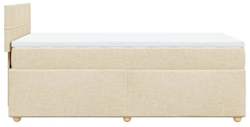 ΚΡΕΒΑΤΙ BOXSPRING ΜΕ ΣΤΡΩΜΑ ΚΡΕΜ 100 X 200 ΕΚ. ΥΦΑΣΜΑΤΙΝΟ 3286596