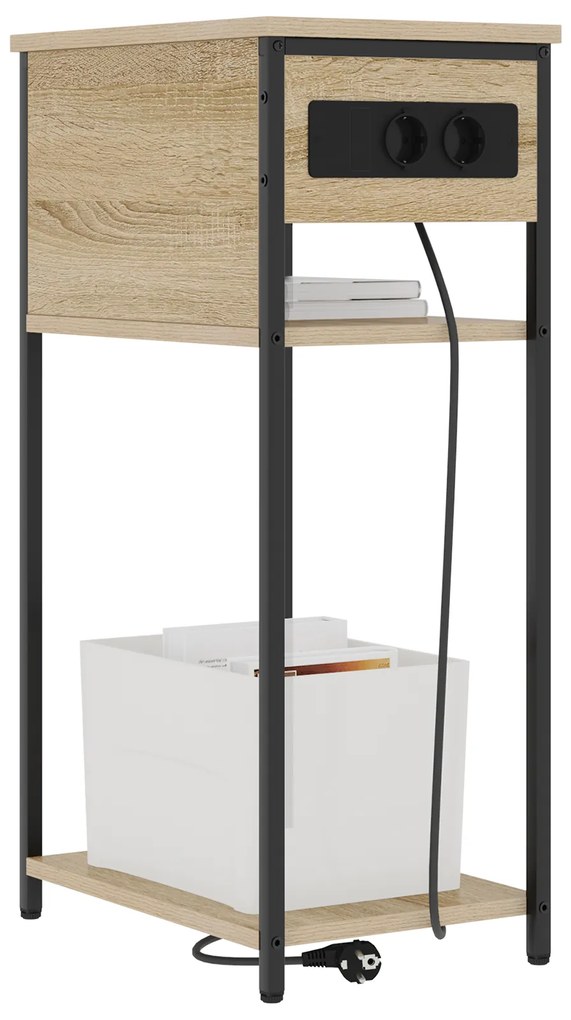 vidaXL Κομοδίνο Sonoma Δρυς 28.1 x 40.9 x 75 εκ. Επεξεργασμένο ξύλο