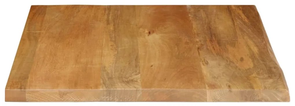 vidaXL Επιφάνεια Τραπεζιού 40x40x3,8 εκ. Live Edge Μασίφ Ξύλο Μάνγκο