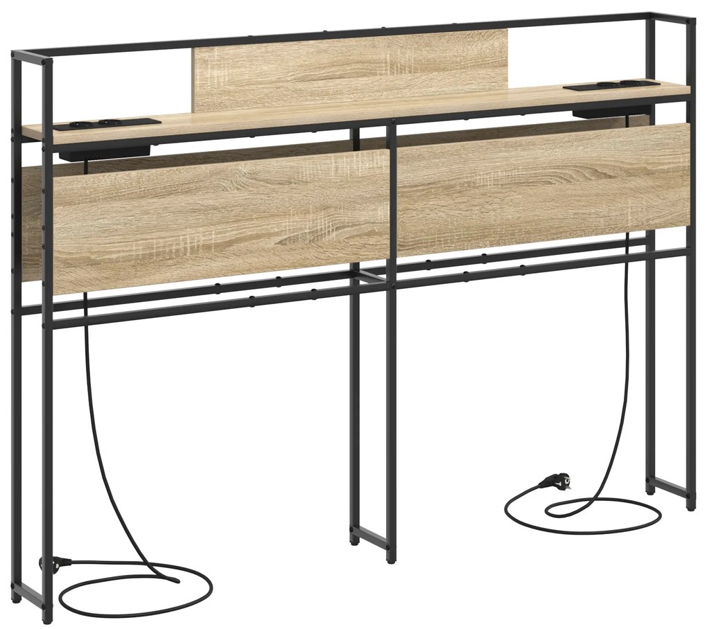 vidaXL Κεφαλάρι Αποθήκης Sonoma Δρυς 135 cm Επεξεργασμένο ξύλο