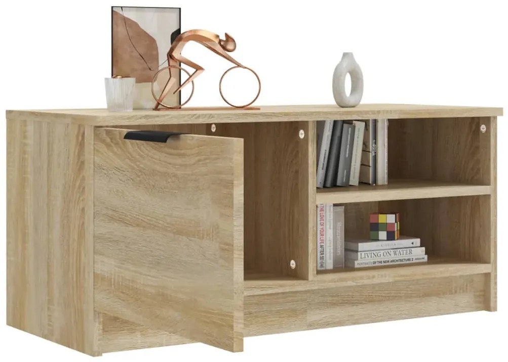 vidaXL Έπιπλο Τηλεόρασης Sonoma Δρυς 80 x 35 x 36,5 εκ. Επεξεργ. Ξύλο