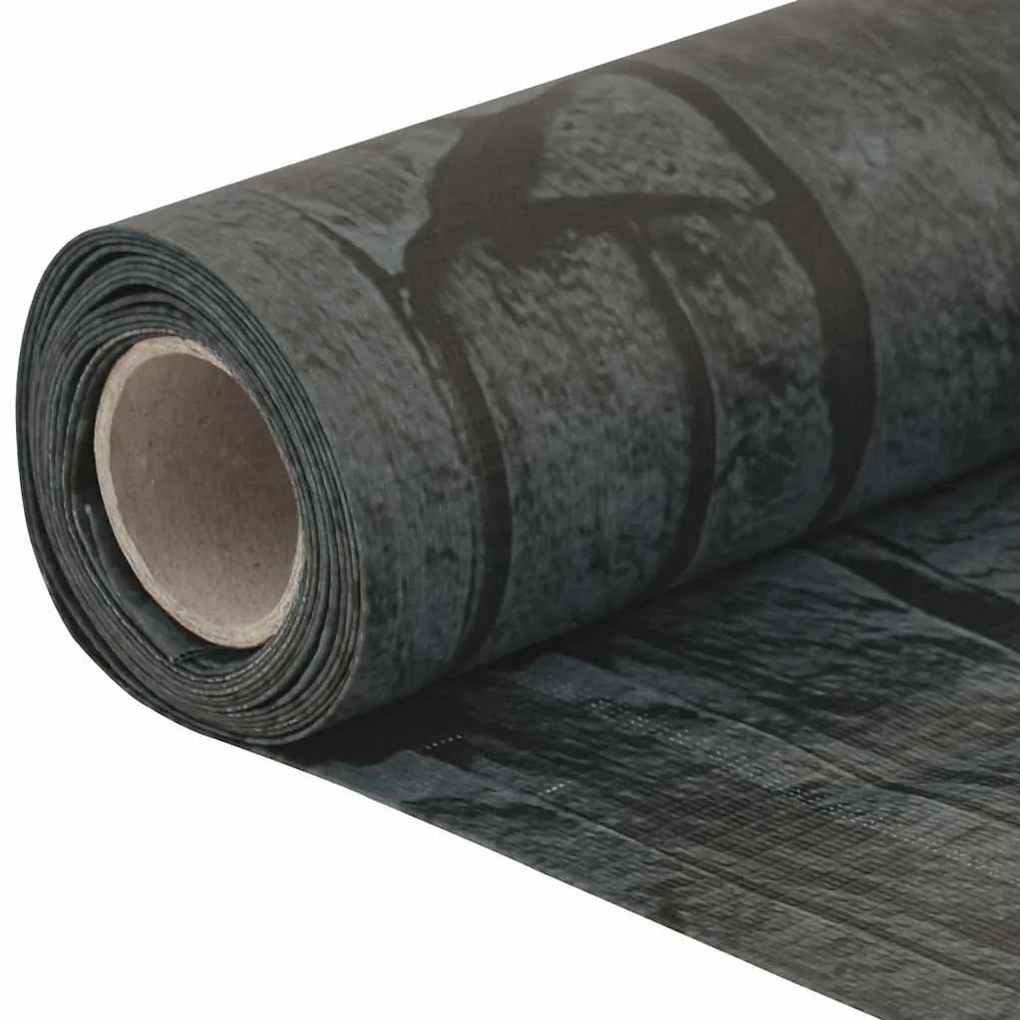 vidaXL Περίφραξη Μπαλκονιού Σχέδιο Ledge Stone Γκρι 400x90 εκ. PVC