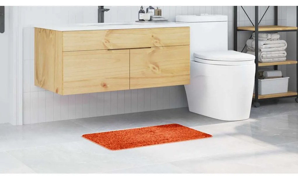 vidaXL Πατάκι μπάνιου Πορτοκαλί 50 x 80 cm Πολυπροπυλένιο
