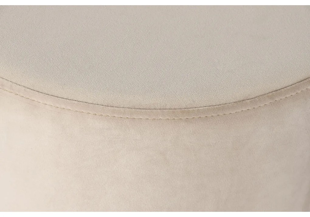 Υποπόδια DKD Home Decor Μπεζ Βουργουνδίας Βελούδο 40 x 40 x 42 cm (x2)